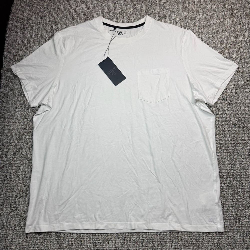 VRST Shirt Mens XXL Essential Pocket Tee Short Sleeve White NWT